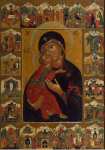 Icon Our Lady of Vladimir and Church Feasts  - Hermitage